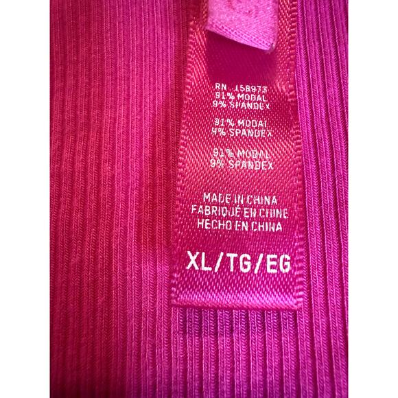 SKIMS Soft Lounge Long Sleeve Maxi Dress Pink XL | Stretch Ribbed Scoop Neck - Picture 6 of 8